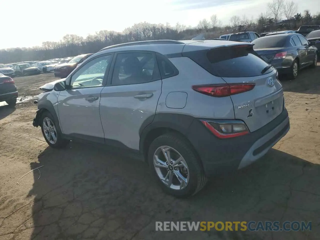 2 Photograph of a damaged car KM8K6CAB6PU979014 HYUNDAI KONA 2023