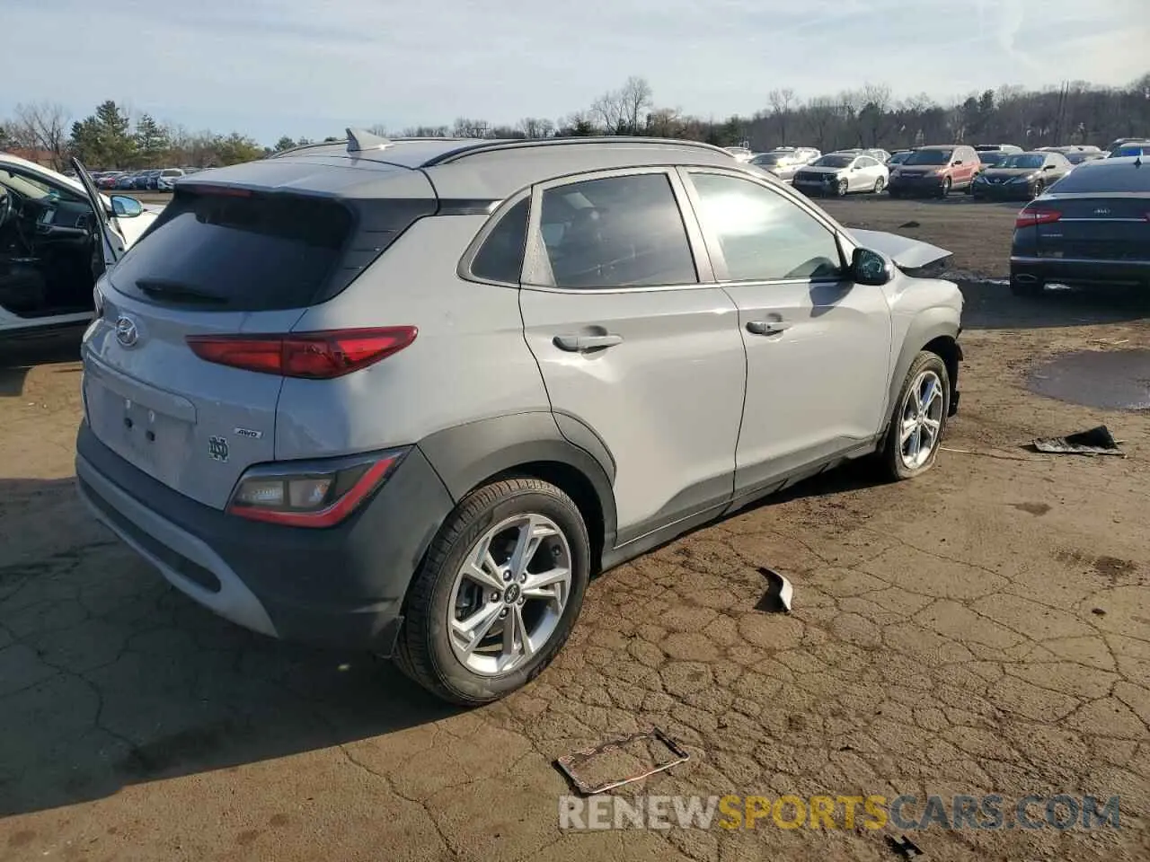 3 Photograph of a damaged car KM8K6CAB6PU979014 HYUNDAI KONA 2023