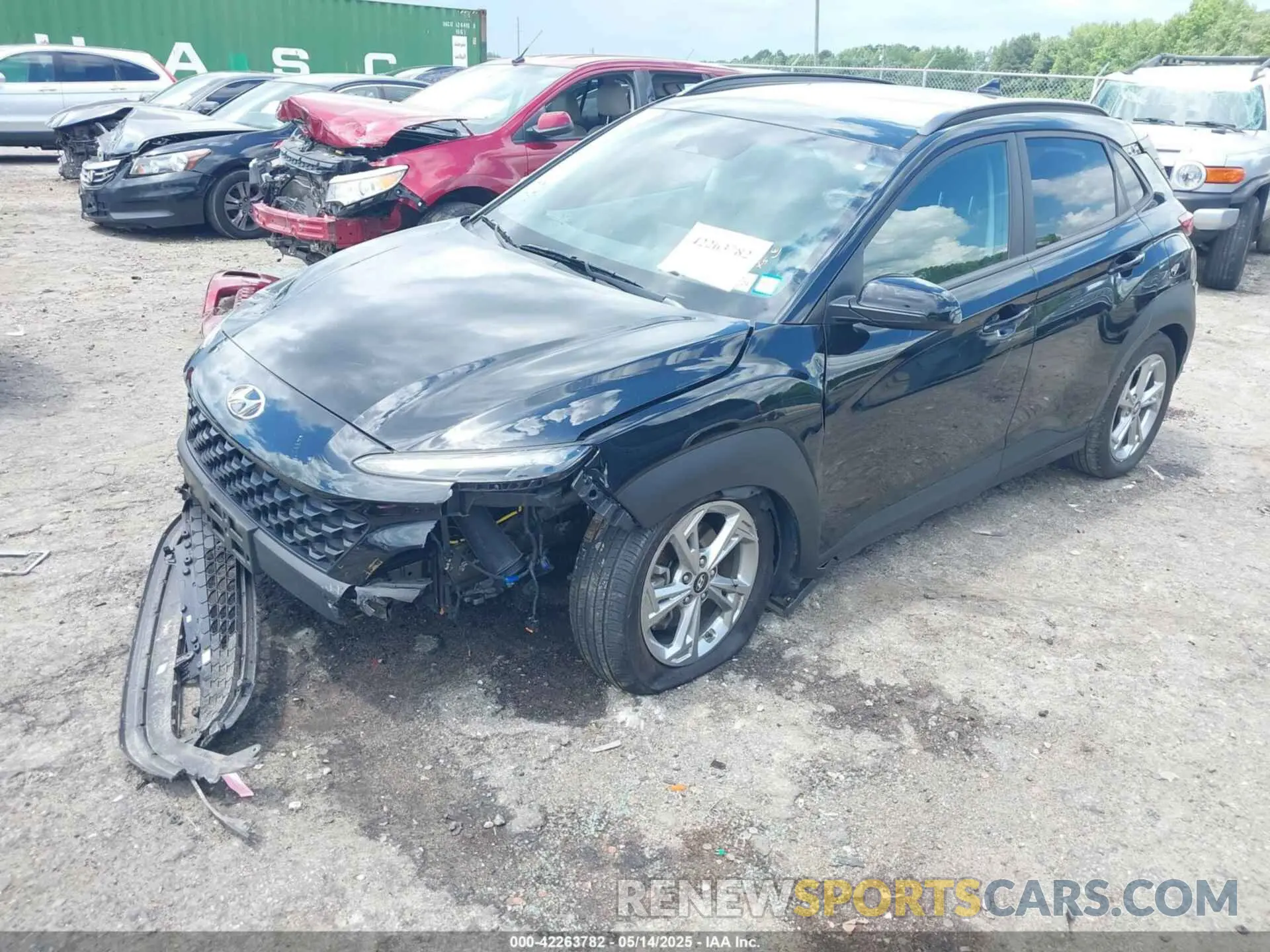 2 Photograph of a damaged car KM8K6CAB6PU996783 HYUNDAI KONA 2023