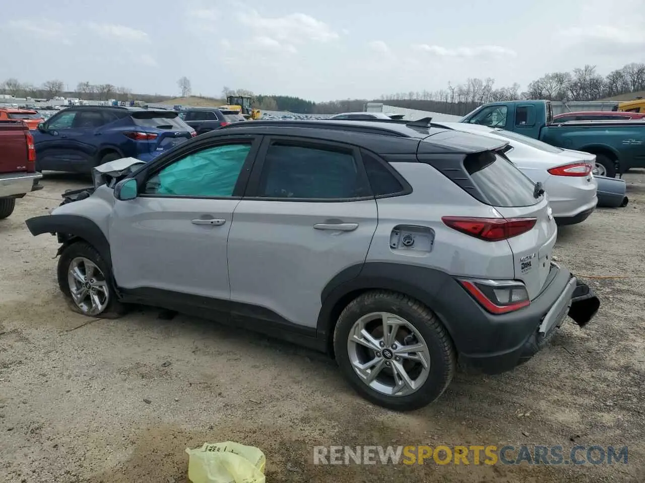 2 Photograph of a damaged car KM8K6CAB7PU007275 HYUNDAI KONA 2023