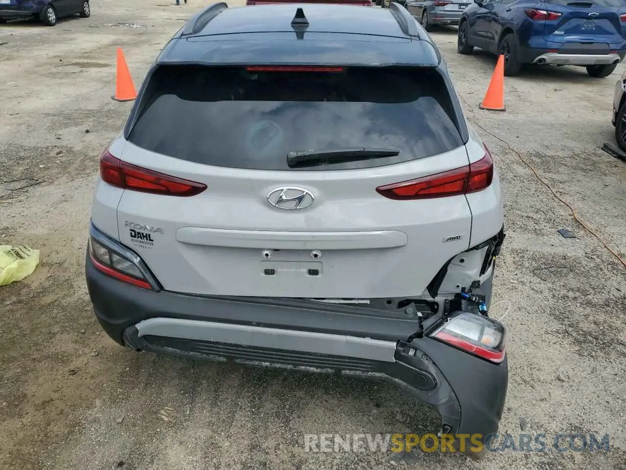 6 Photograph of a damaged car KM8K6CAB7PU007275 HYUNDAI KONA 2023