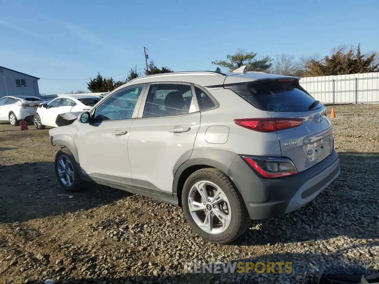 2 Photograph of a damaged car KM8K6CAB8PU043170 HYUNDAI KONA 2023