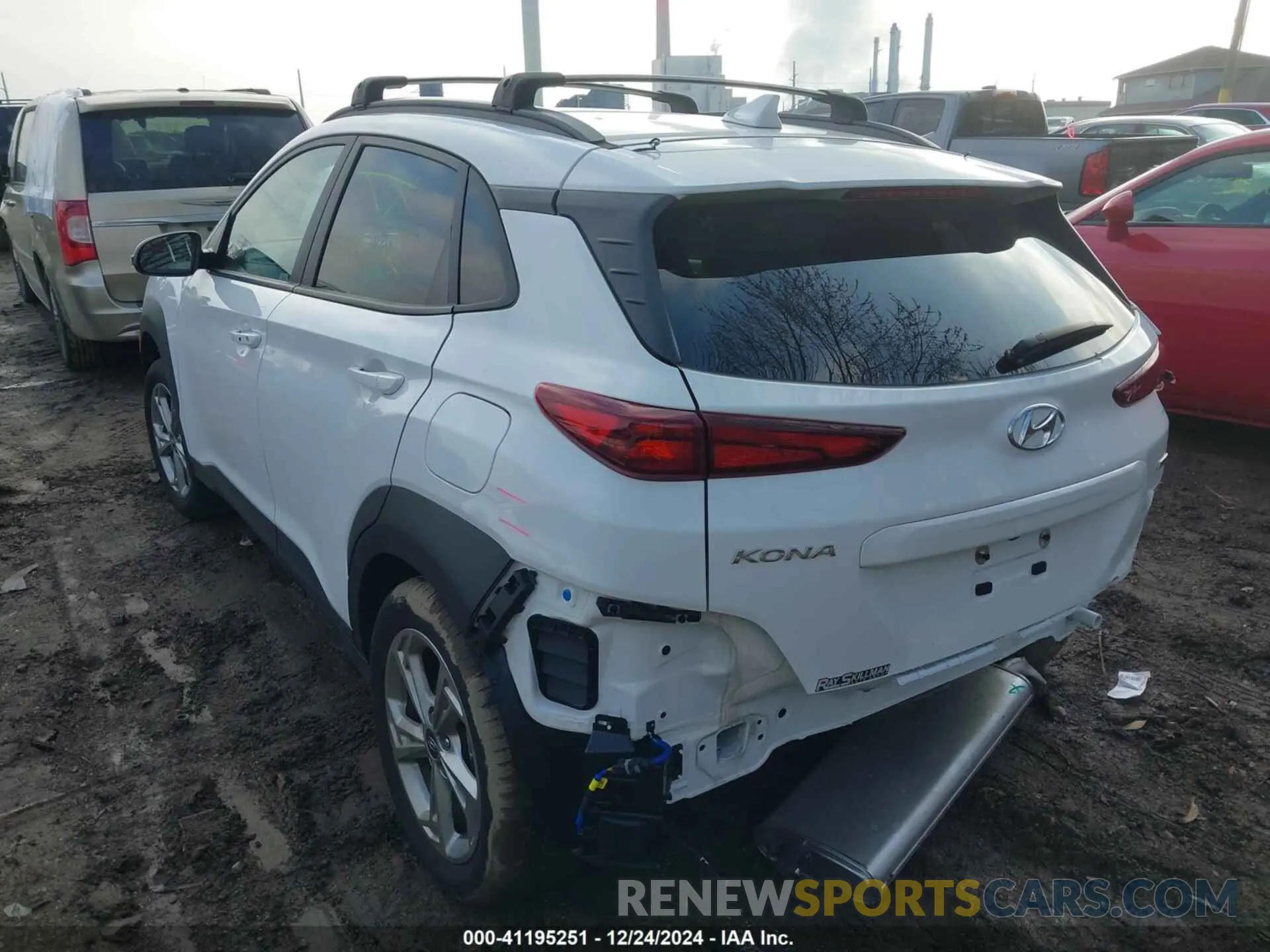 3 Photograph of a damaged car KM8K6CAB8PU051656 HYUNDAI KONA 2023