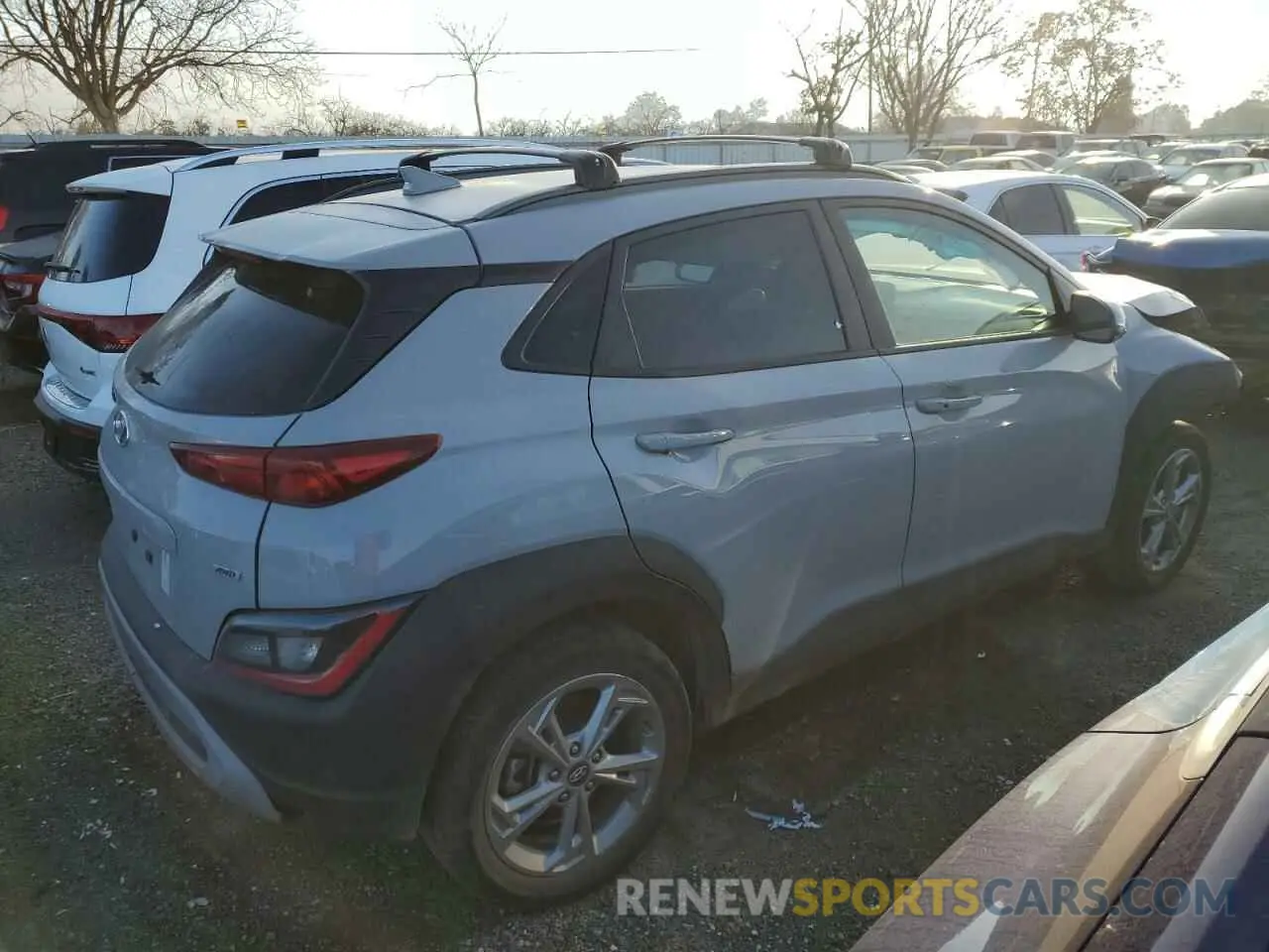 3 Photograph of a damaged car KM8K6CAB8PU946936 HYUNDAI KONA 2023