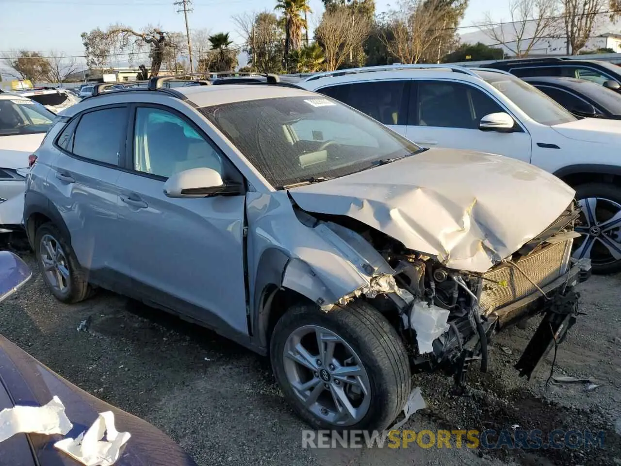 4 Photograph of a damaged car KM8K6CAB8PU946936 HYUNDAI KONA 2023