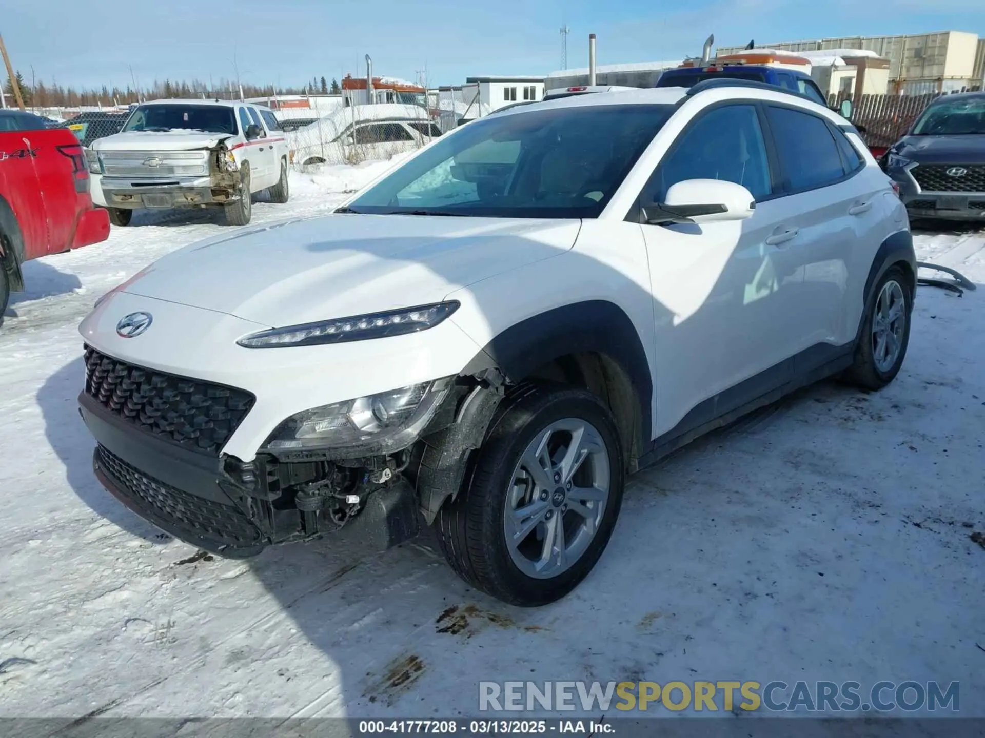 2 Photograph of a damaged car KM8K6CAB8PU981606 HYUNDAI KONA 2023