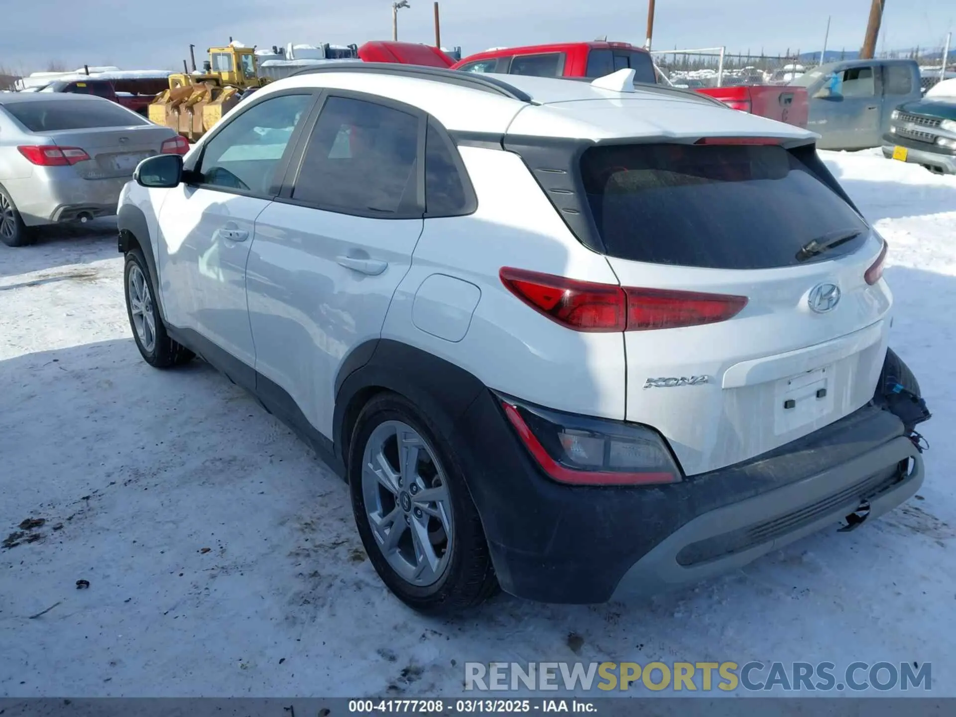 3 Photograph of a damaged car KM8K6CAB8PU981606 HYUNDAI KONA 2023