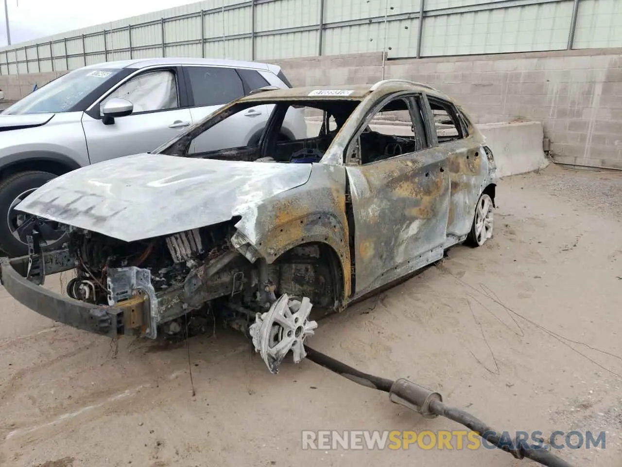 1 Photograph of a damaged car KM8K6CAB9PU019296 HYUNDAI KONA 2023