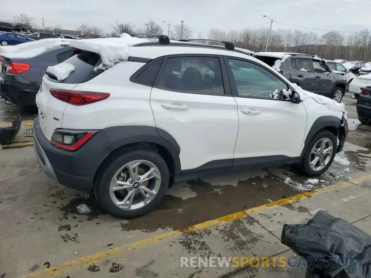 3 Photograph of a damaged car KM8K6CAB9PU051407 HYUNDAI KONA 2023