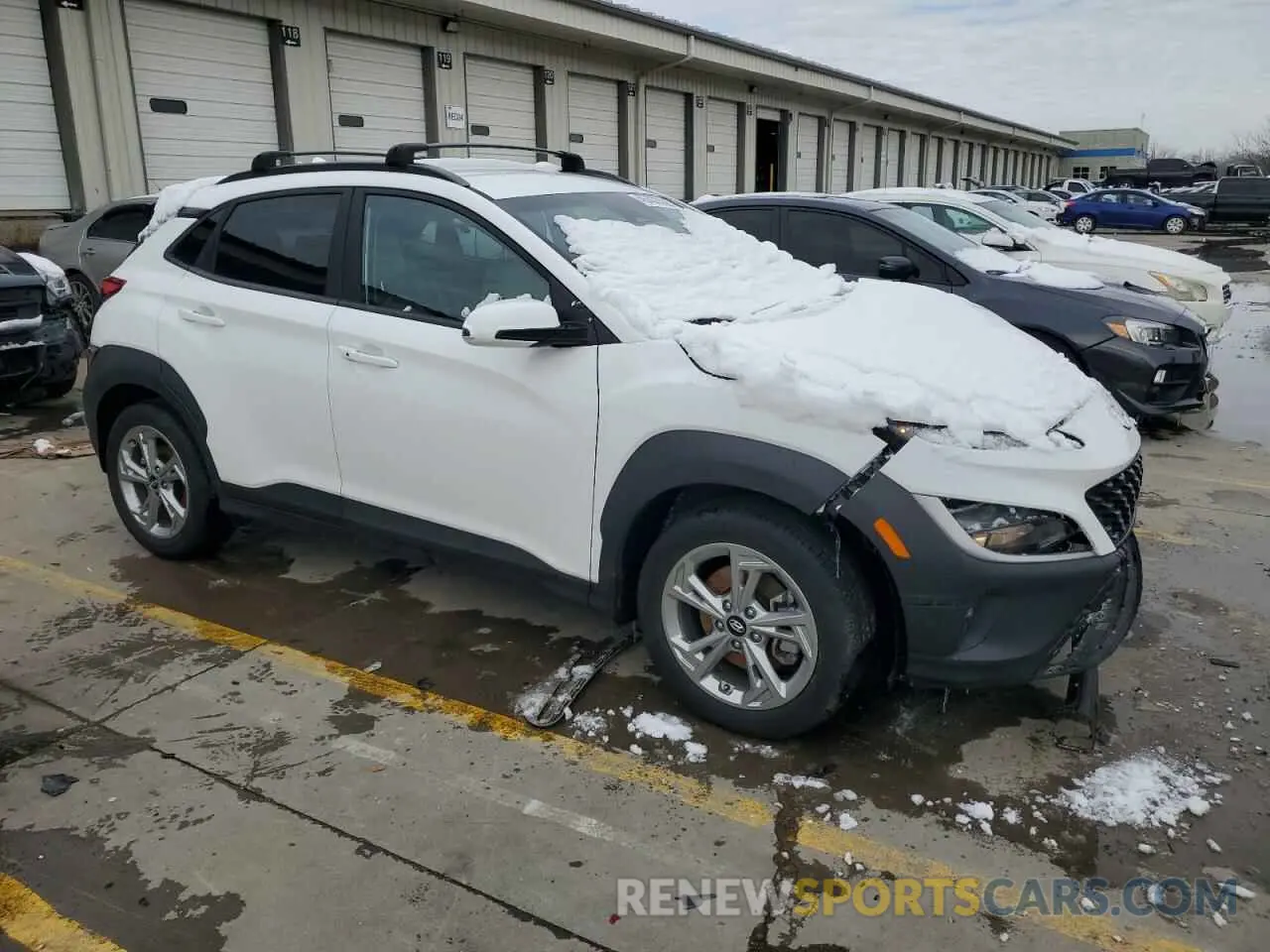 4 Photograph of a damaged car KM8K6CAB9PU051407 HYUNDAI KONA 2023