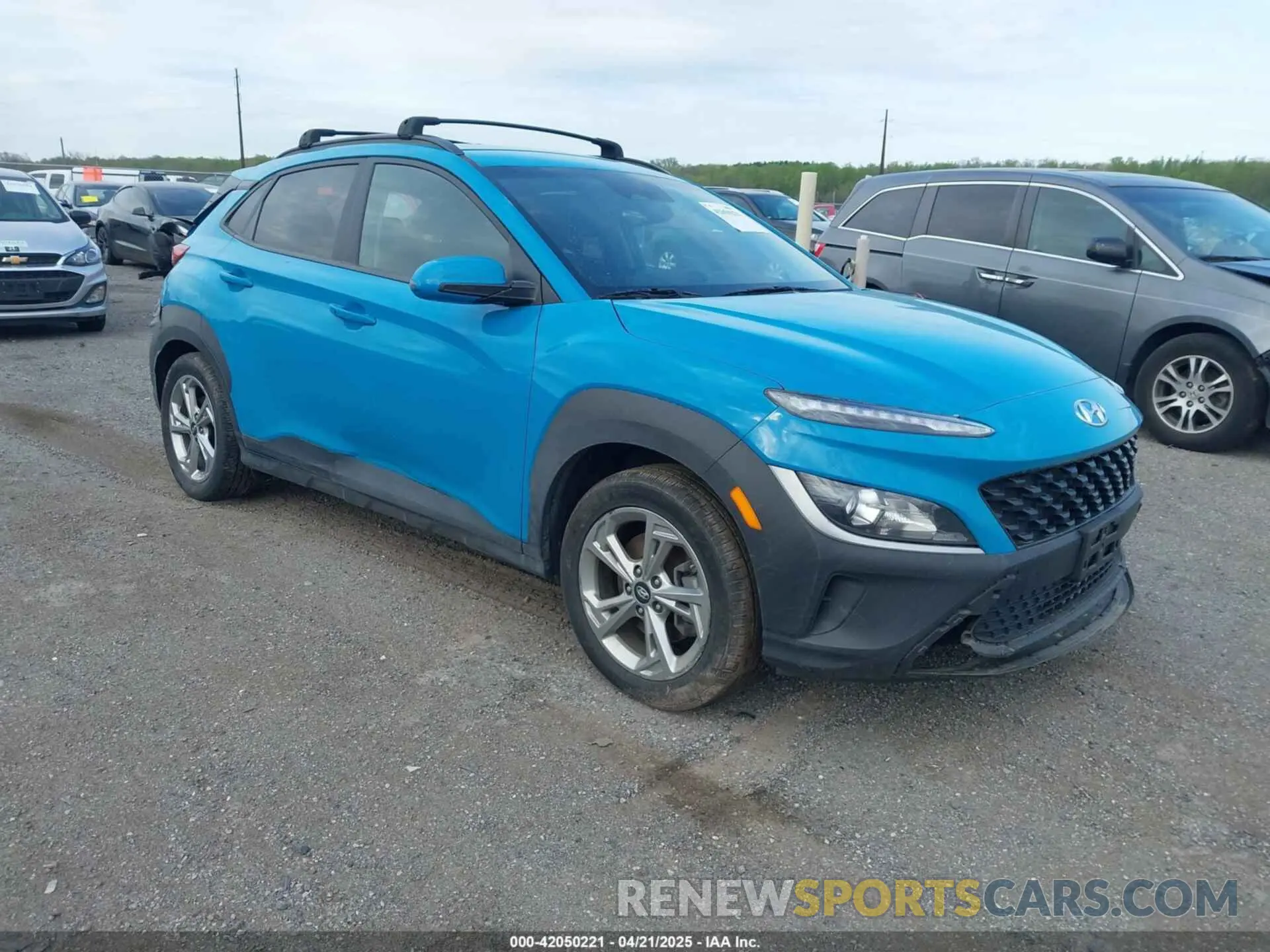 1 Photograph of a damaged car KM8K6CAB9PU982263 HYUNDAI KONA 2023