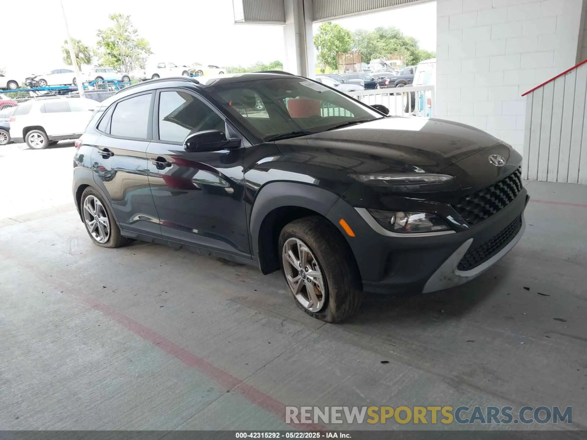 1 Photograph of a damaged car KM8K6CABXPU055868 HYUNDAI KONA 2023
