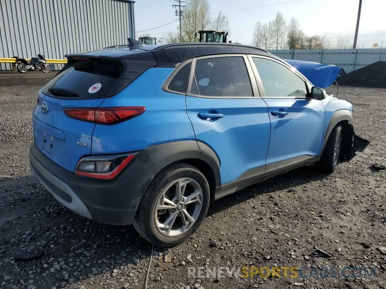 3 Photograph of a damaged car KM8K6CABXPU934819 HYUNDAI KONA 2023
