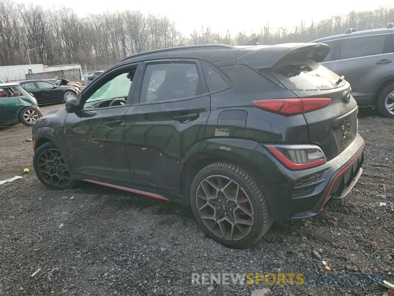 2 Photograph of a damaged car KM8KH3AC0PU008061 HYUNDAI KONA 2023