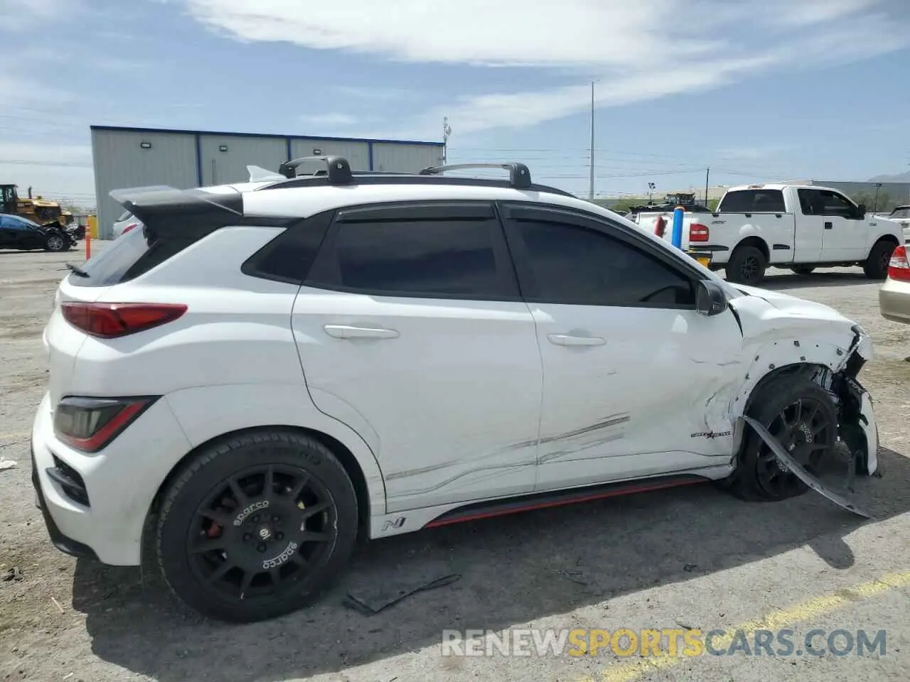 3 Photograph of a damaged car KM8KH3AC5PU008184 HYUNDAI KONA 2023