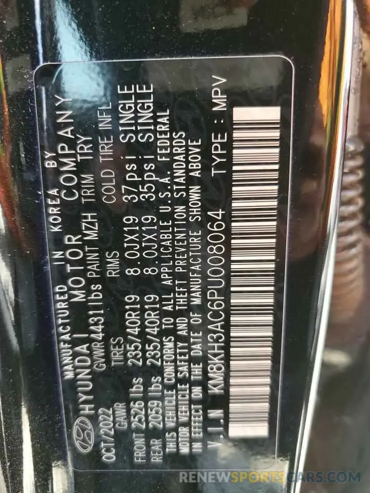 13 Photograph of a damaged car KM8KH3AC6PU008064 HYUNDAI KONA 2023