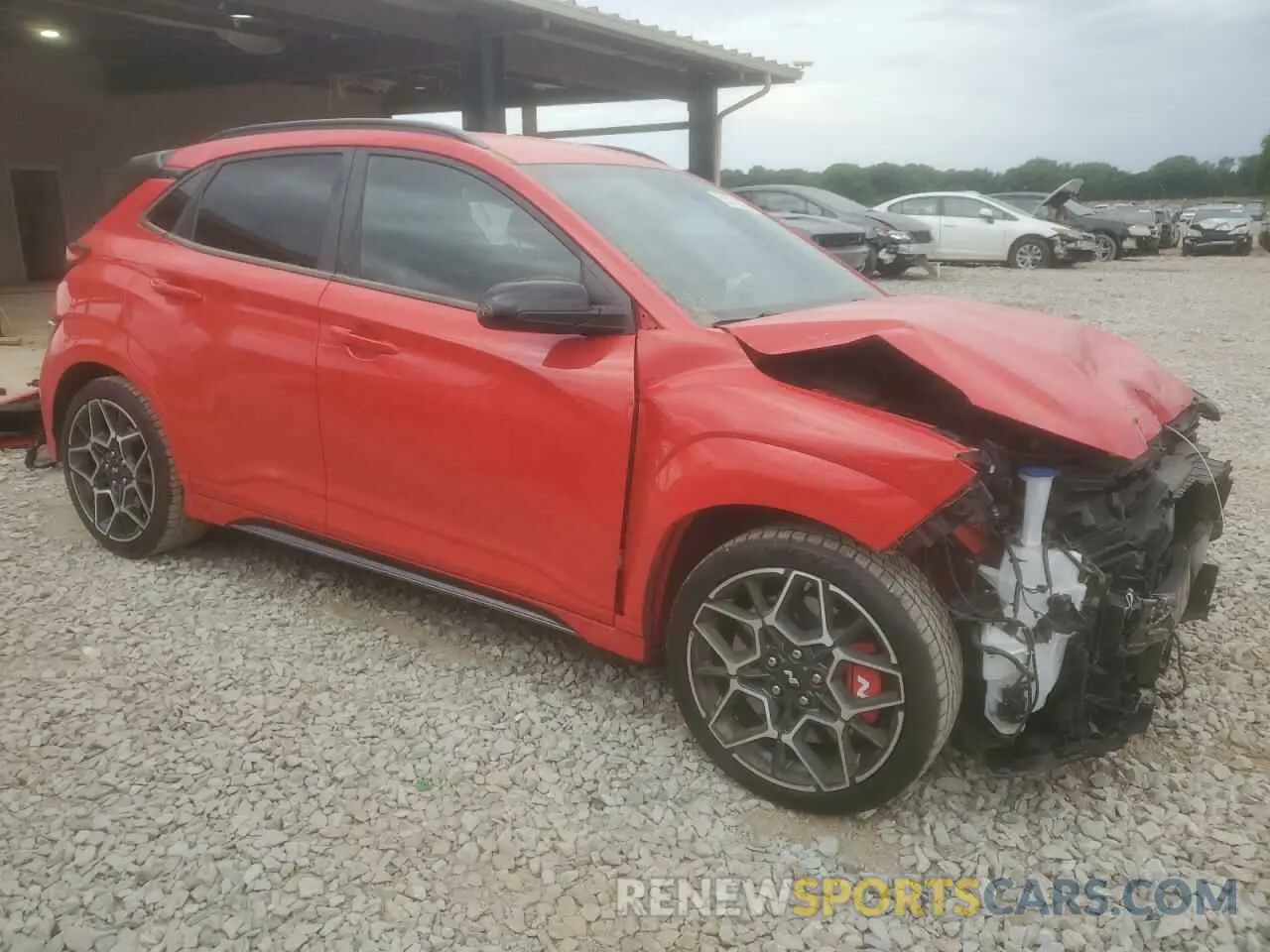 4 Photograph of a damaged car KM8KH3AC9PU006535 HYUNDAI KONA 2023