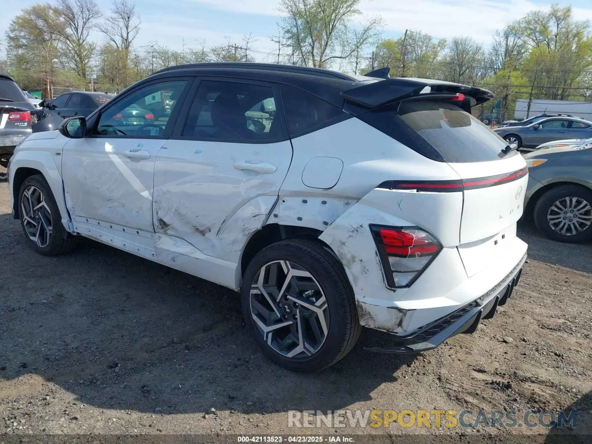3 Photograph of a damaged car KM8HA3A32RU111242 HYUNDAI KONA 2024