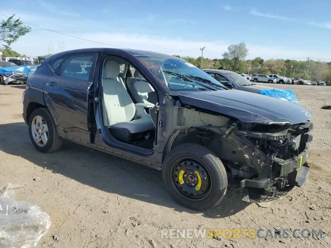 4 Photograph of a damaged car KM8HA3AB0RU087482 HYUNDAI KONA 2024