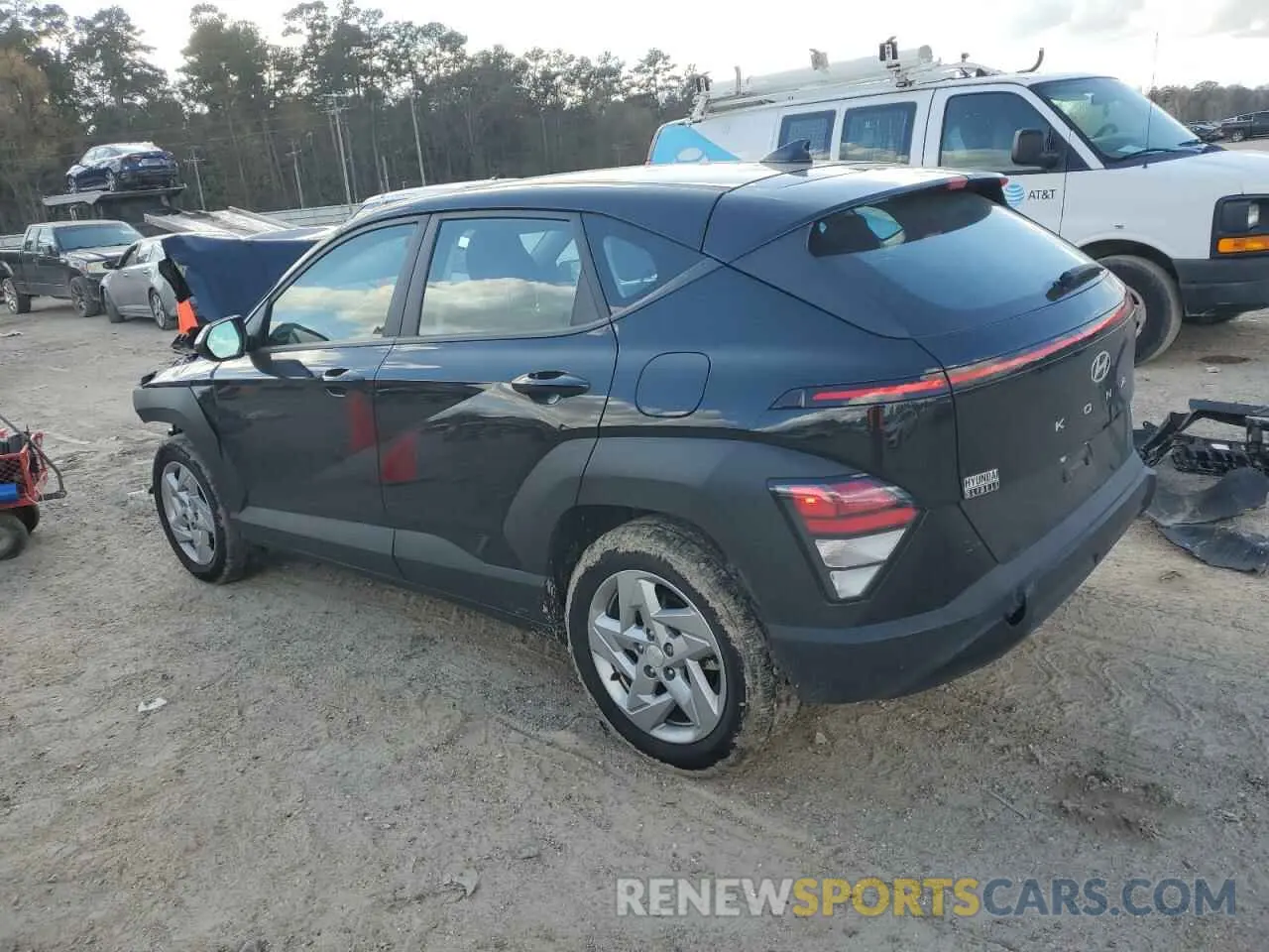 2 Photograph of a damaged car KM8HA3AB5RU040142 HYUNDAI KONA 2024