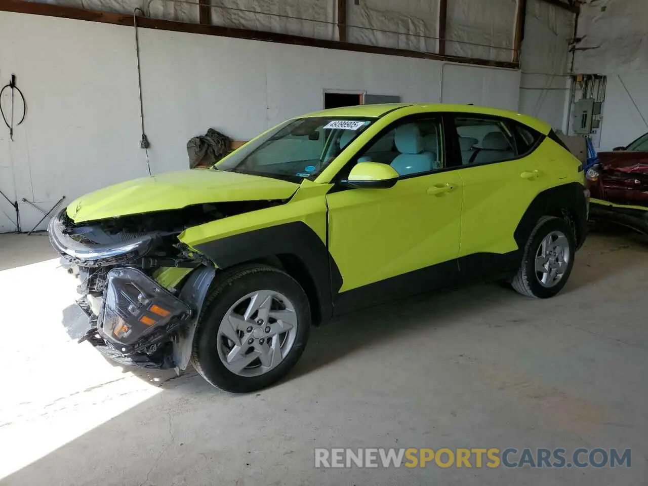 1 Photograph of a damaged car KM8HA3AB7RU124477 HYUNDAI KONA 2024