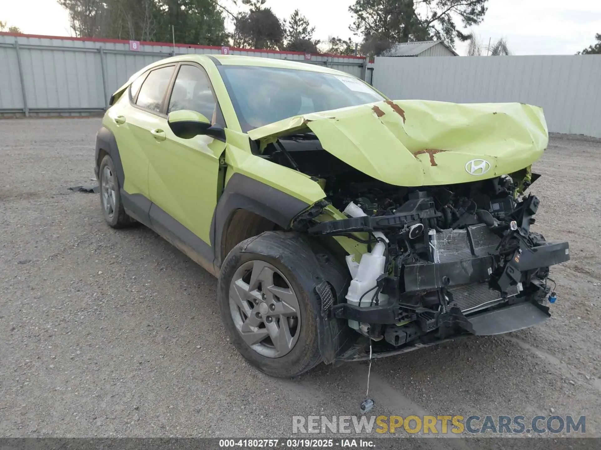 1 Photograph of a damaged car KM8HA3ABXRU072312 HYUNDAI KONA 2024
