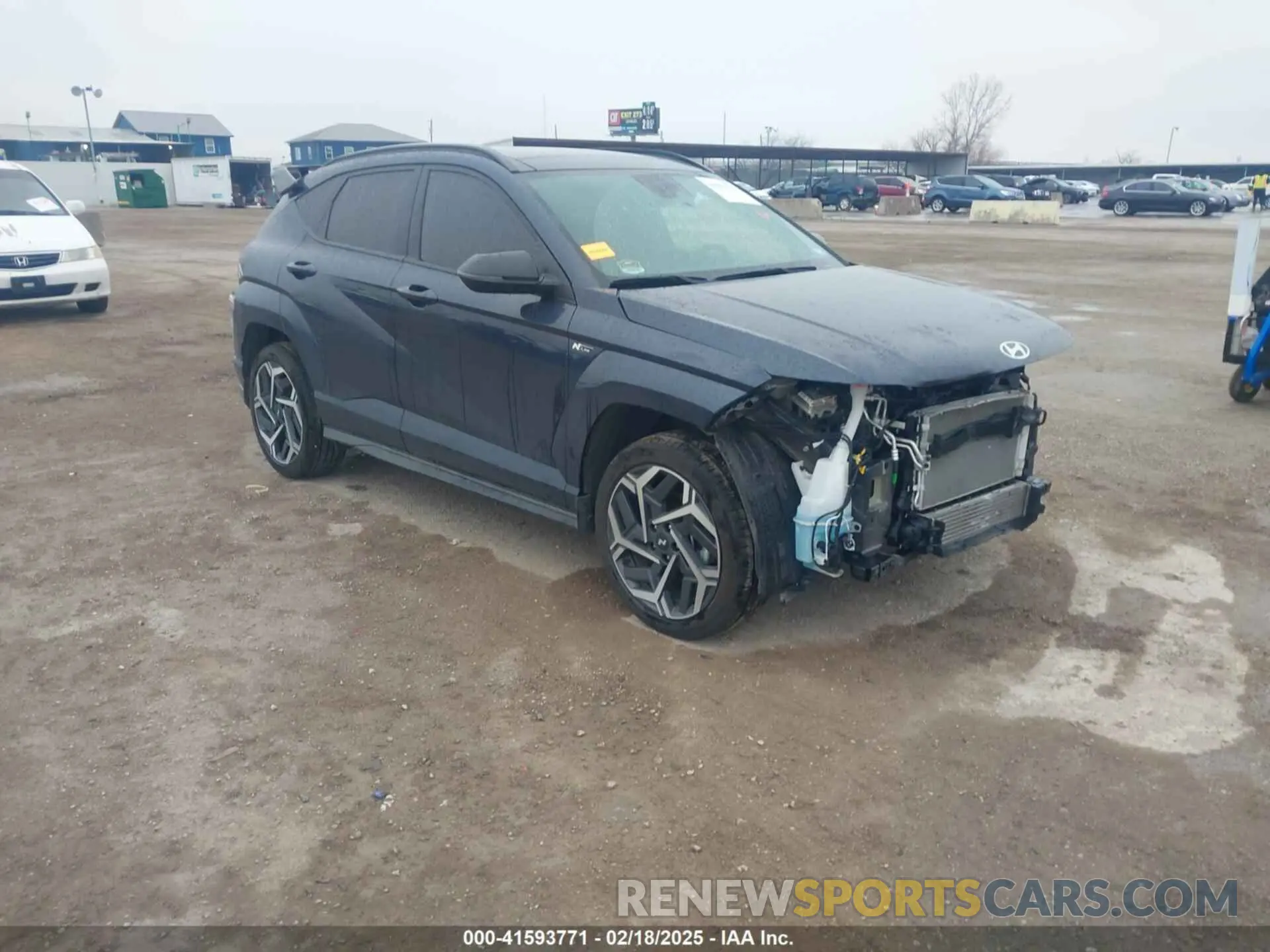 1 Photograph of a damaged car KM8HACA31RU055035 HYUNDAI KONA 2024