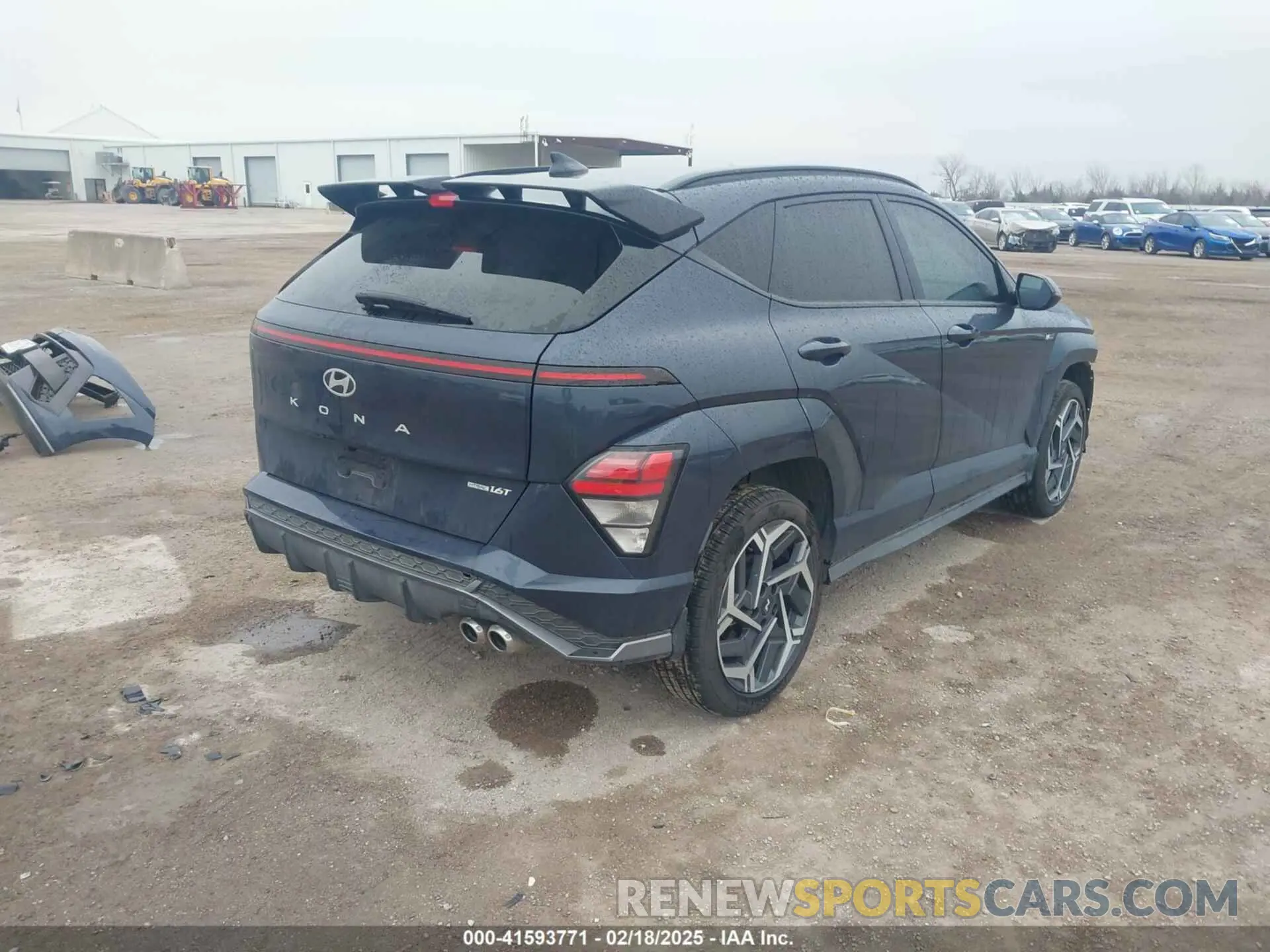 4 Photograph of a damaged car KM8HACA31RU055035 HYUNDAI KONA 2024