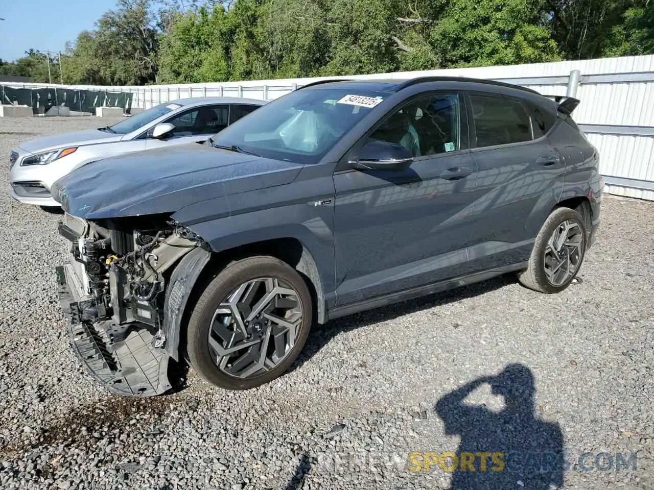 1 Photograph of a damaged car KM8HACA33RU056347 HYUNDAI KONA 2024