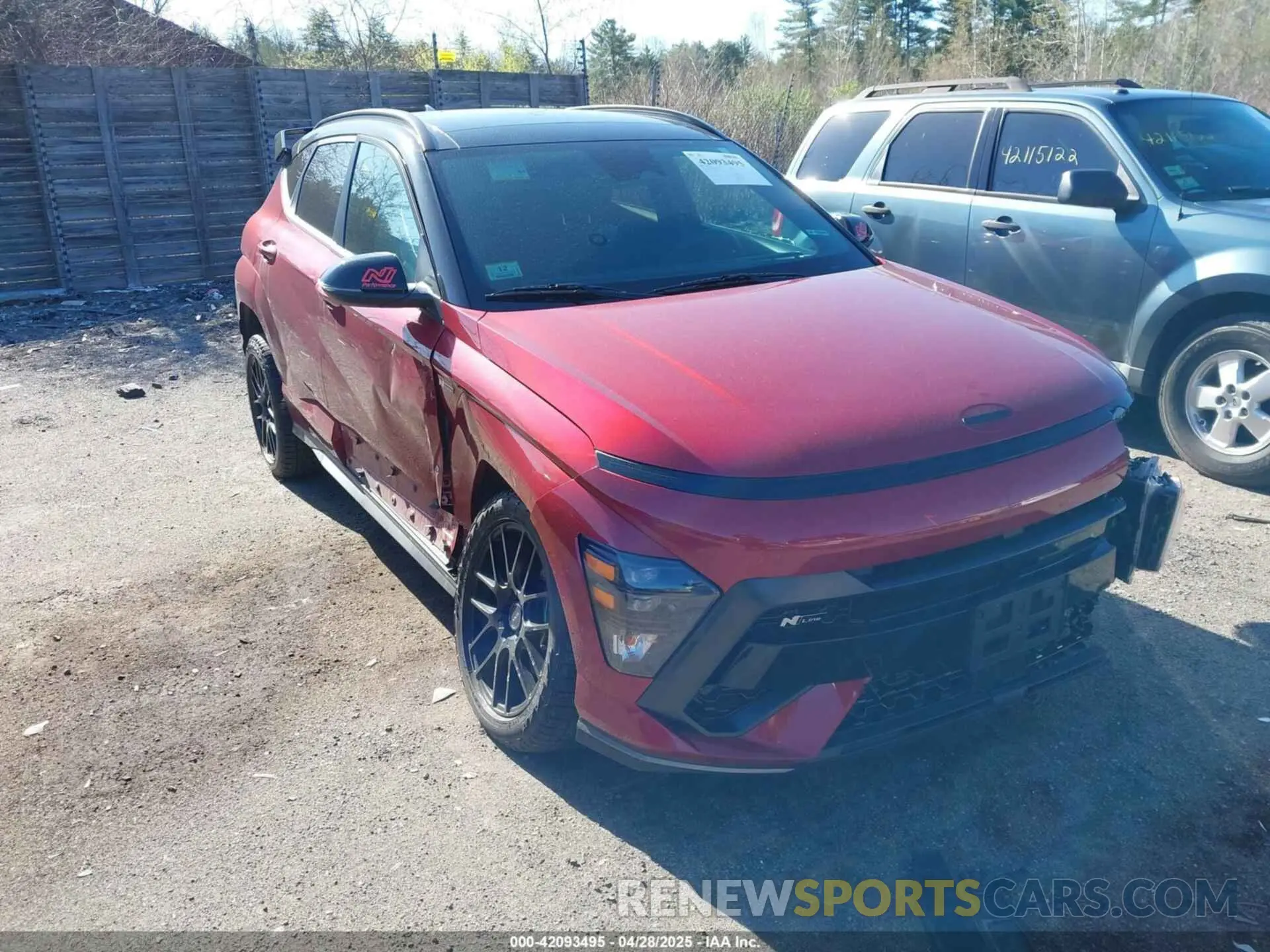 1 Photograph of a damaged car KM8HACA35RU064076 HYUNDAI KONA 2024