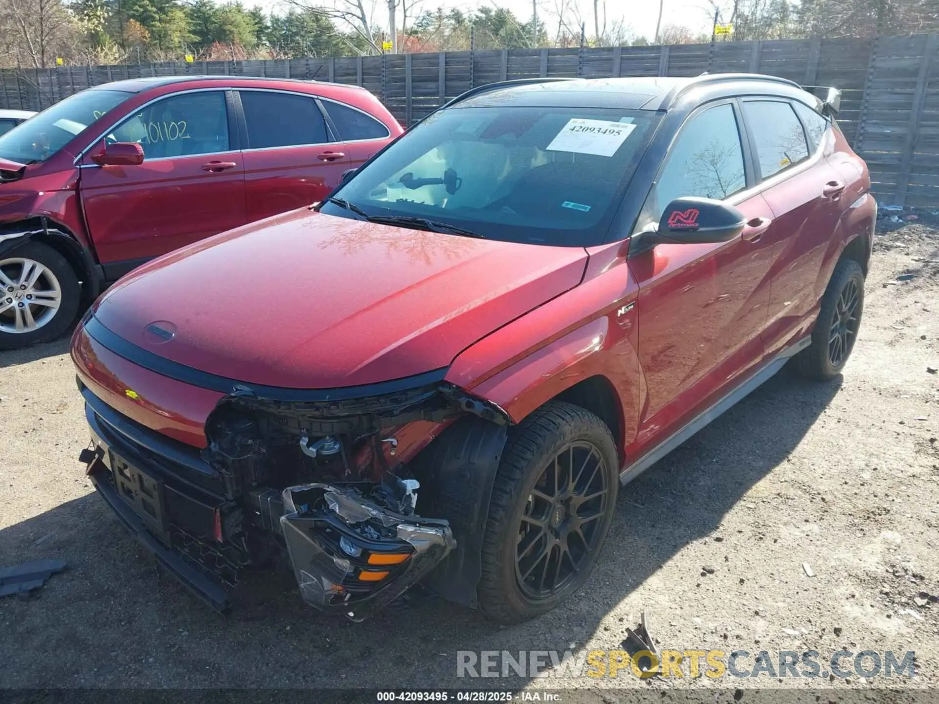 2 Photograph of a damaged car KM8HACA35RU064076 HYUNDAI KONA 2024
