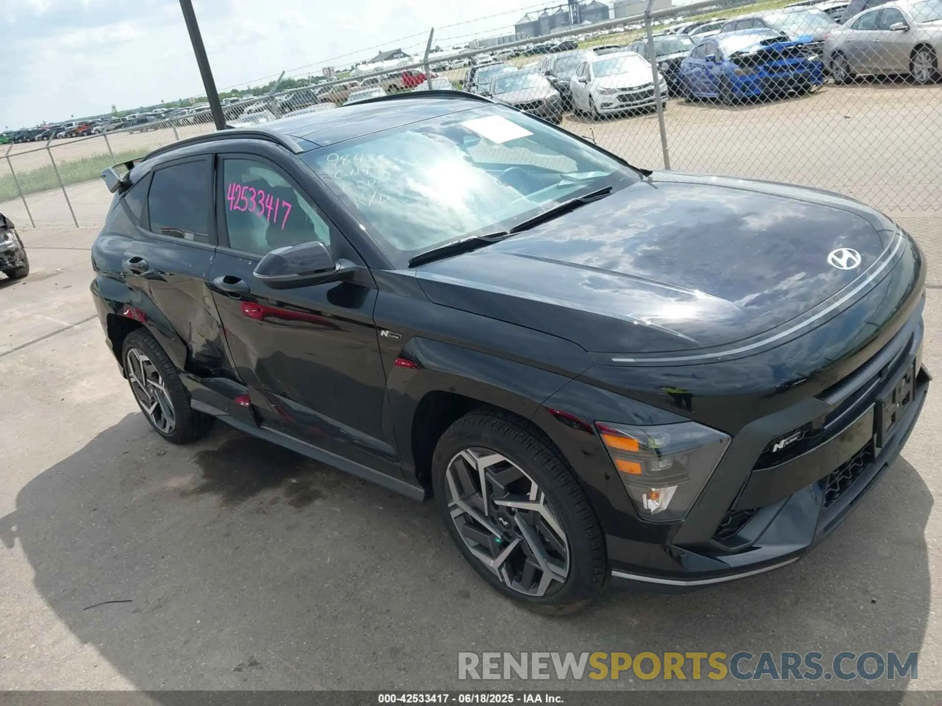 1 Photograph of a damaged car KM8HACA35RU086353 HYUNDAI KONA 2024