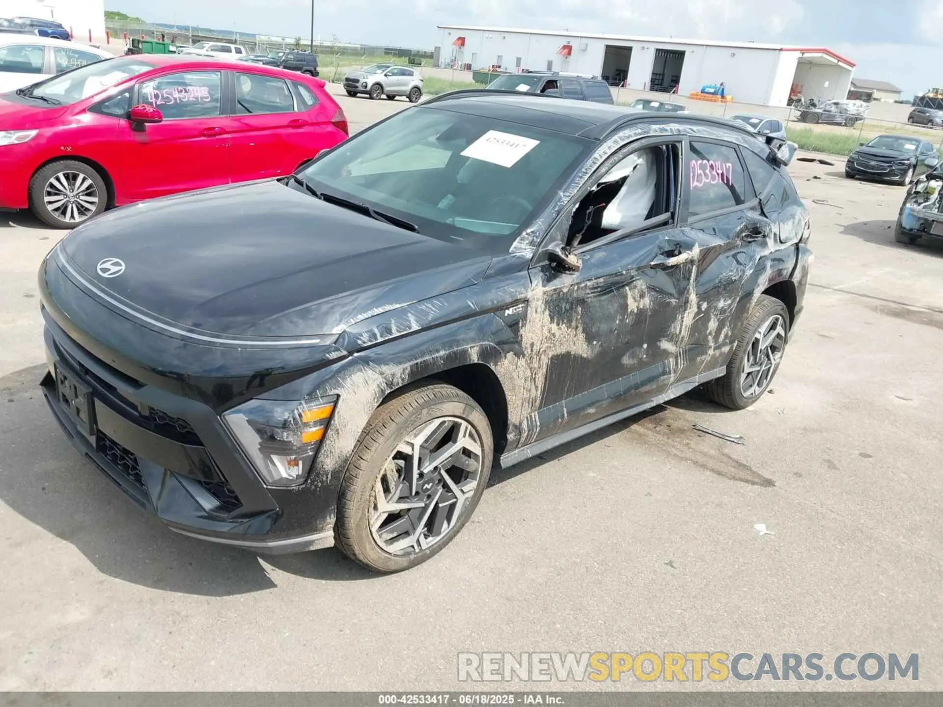 2 Photograph of a damaged car KM8HACA35RU086353 HYUNDAI KONA 2024