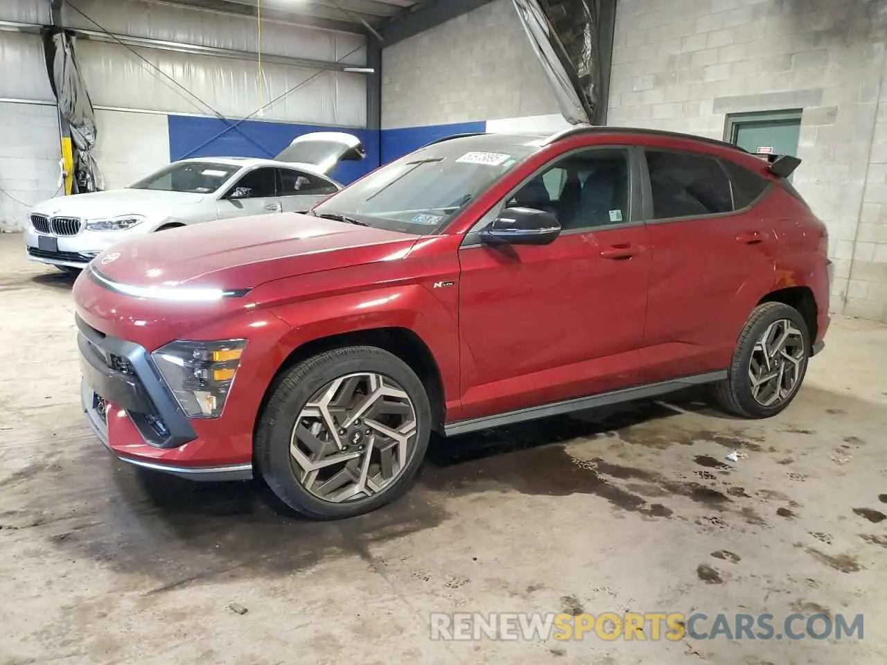 1 Photograph of a damaged car KM8HACA38RU063276 HYUNDAI KONA 2024