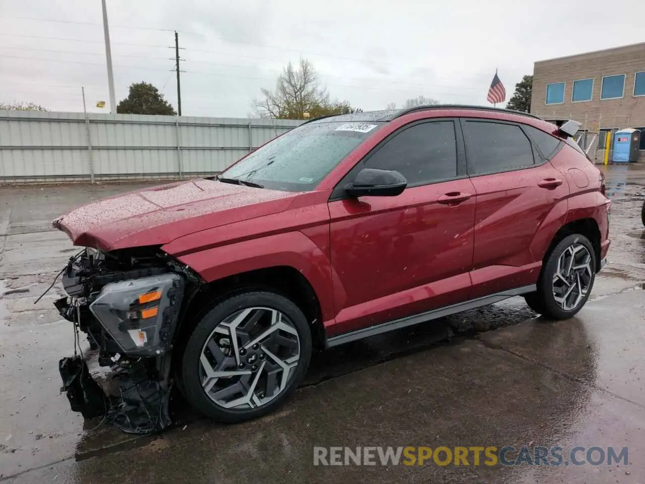 1 Photograph of a damaged car KM8HACA3XRU055454 HYUNDAI KONA 2024