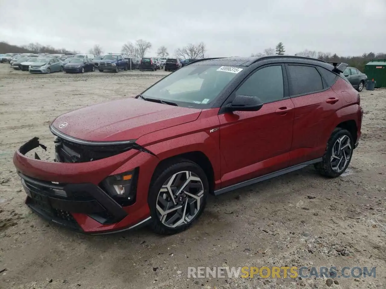 1 Photograph of a damaged car KM8HACA3XRU118164 HYUNDAI KONA 2024