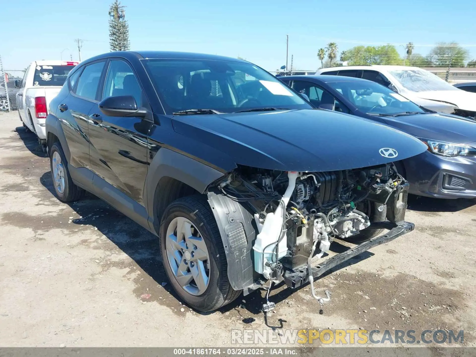 1 Photograph of a damaged car KM8HACAB2RU070067 HYUNDAI KONA 2024