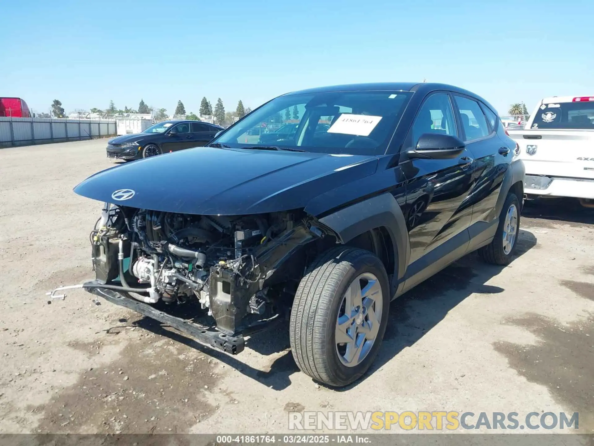 2 Photograph of a damaged car KM8HACAB2RU070067 HYUNDAI KONA 2024