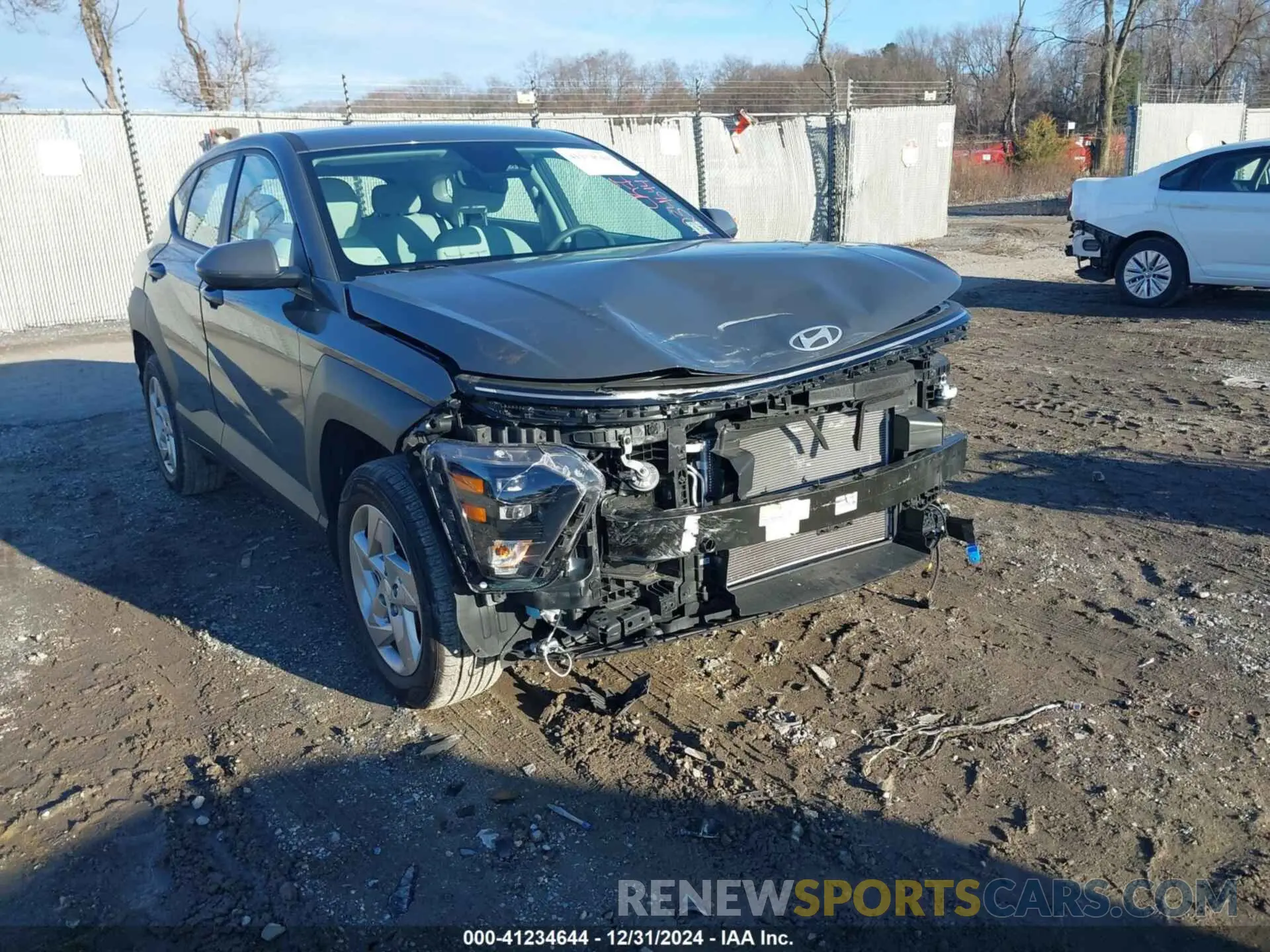1 Photograph of a damaged car KM8HACAB3RU119938 HYUNDAI KONA 2024