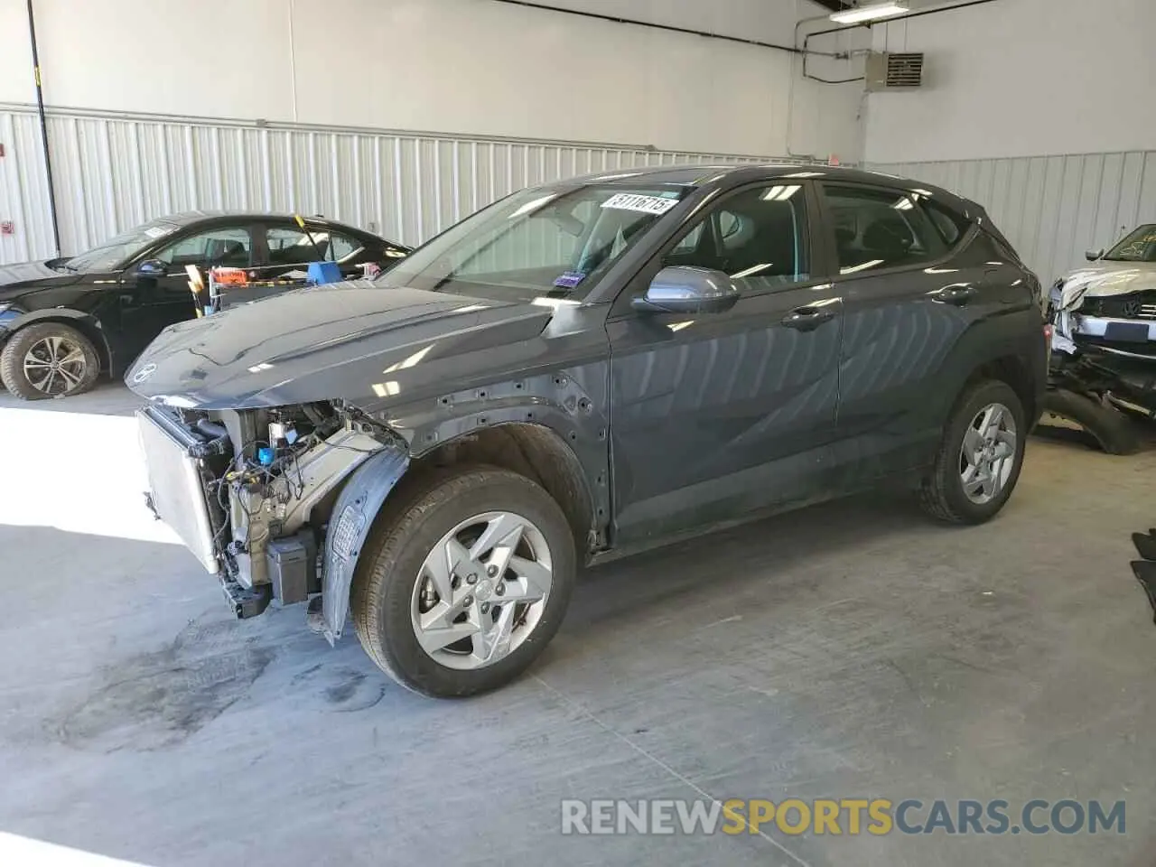 1 Photograph of a damaged car KM8HACAB4RU041038 HYUNDAI KONA 2024