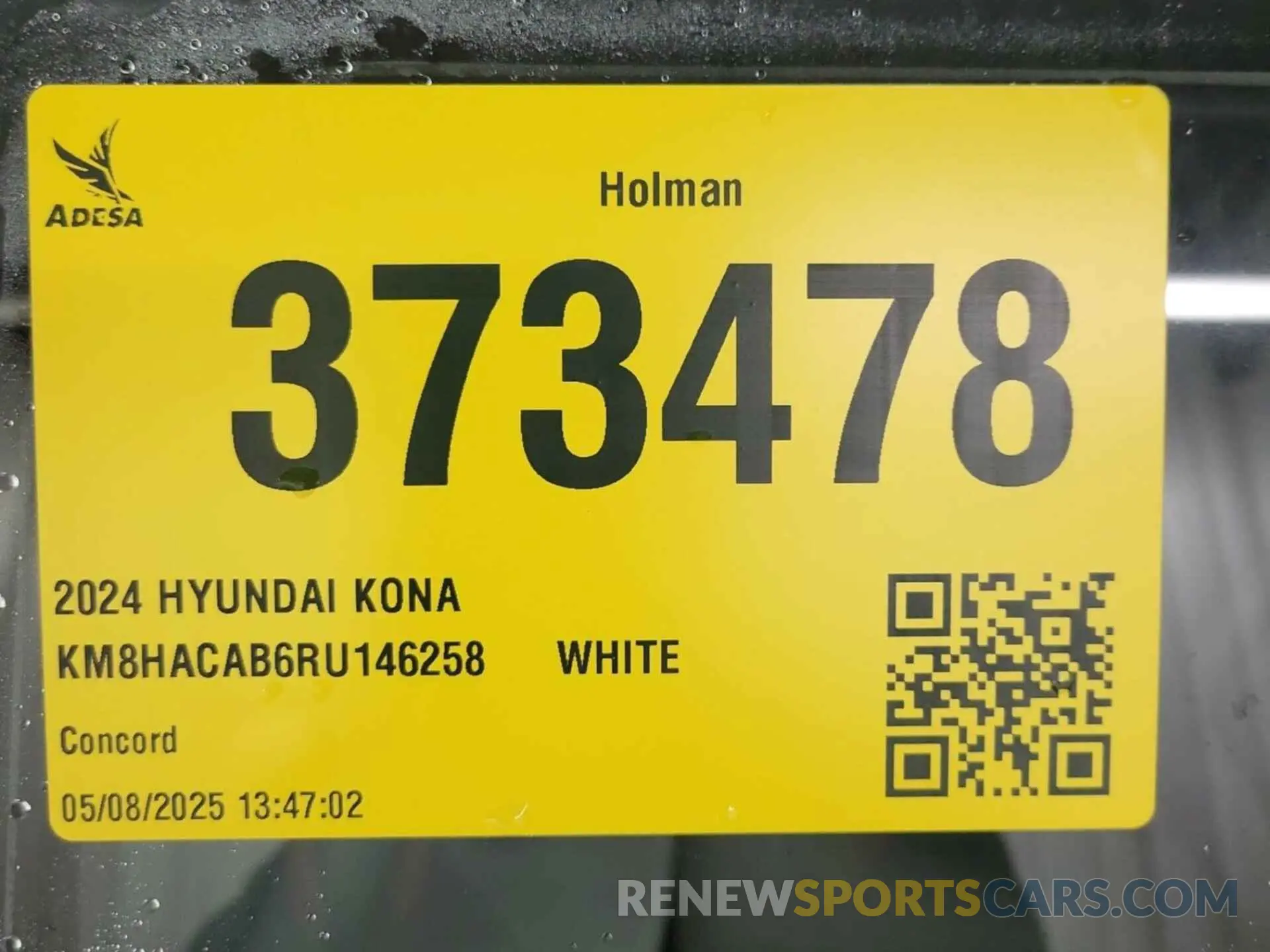 42 Photograph of a damaged car KM8HACAB6RU146258 HYUNDAI KONA 2024