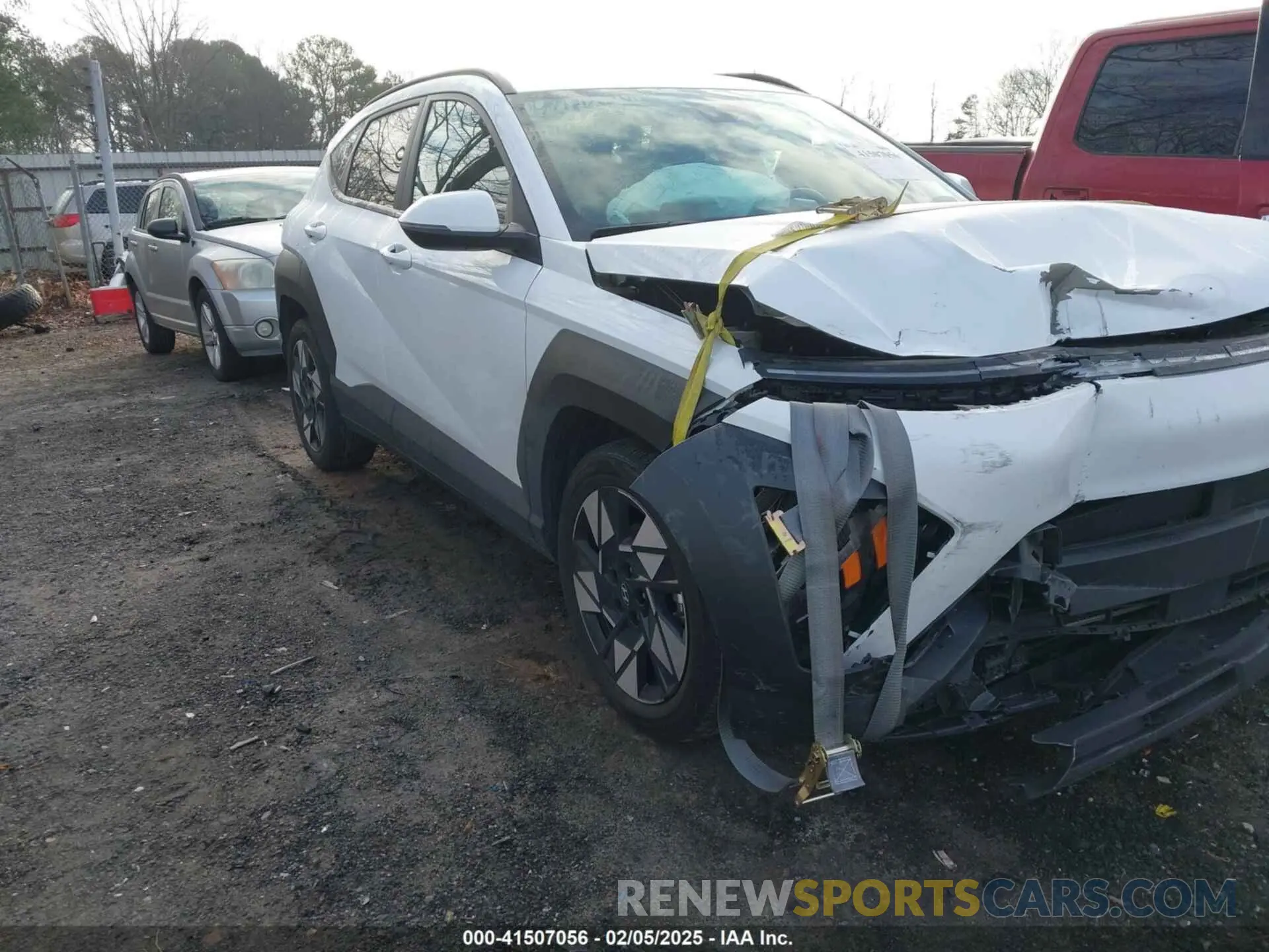 1 Photograph of a damaged car KM8HB3AB0RU050252 HYUNDAI KONA 2024