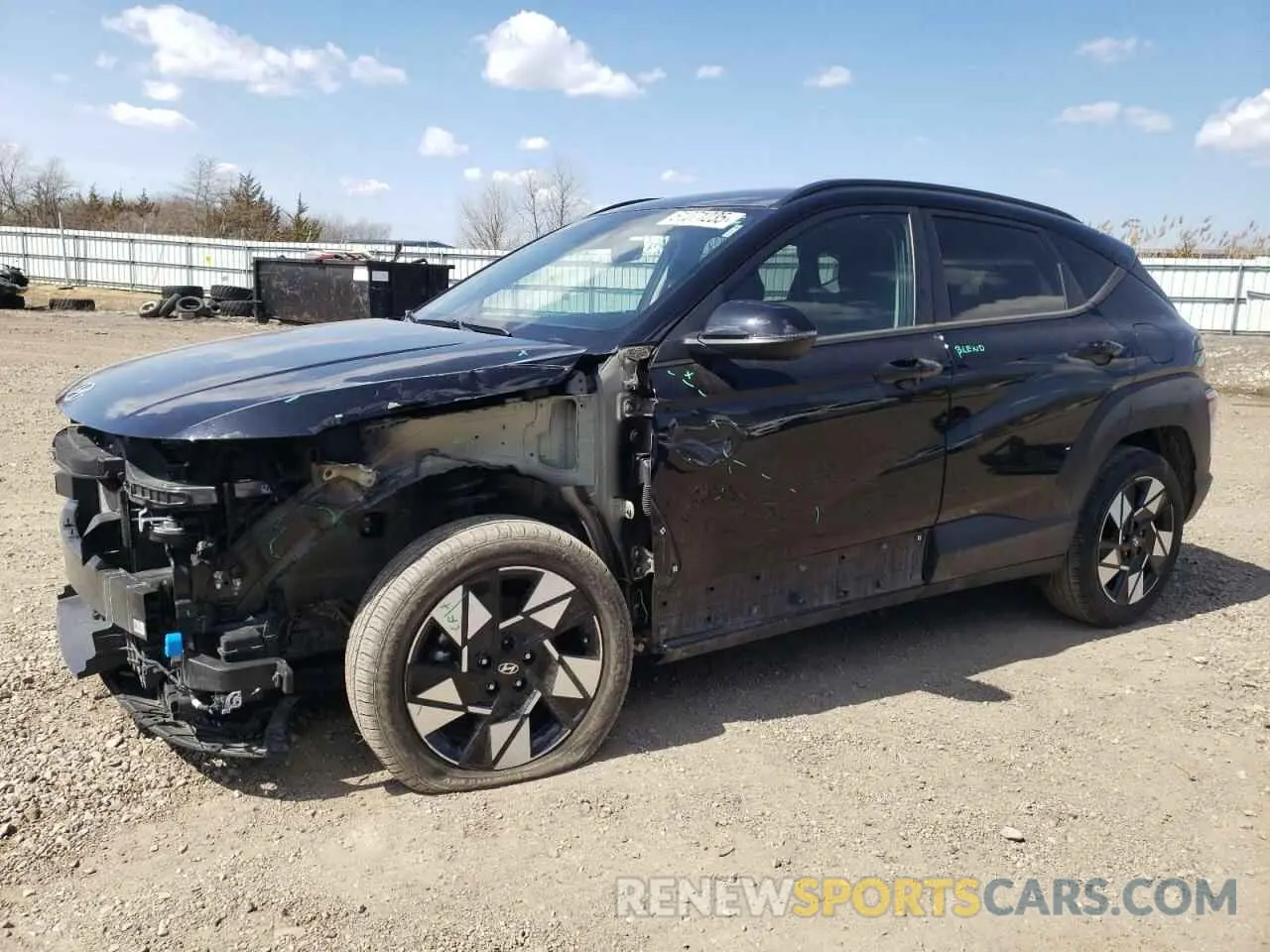 1 Photograph of a damaged car KM8HB3AB0RU074292 HYUNDAI KONA 2024