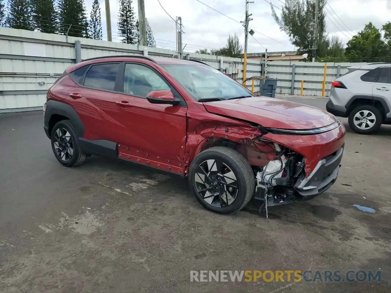 4 Photograph of a damaged car KM8HB3AB1RU173574 HYUNDAI KONA 2024