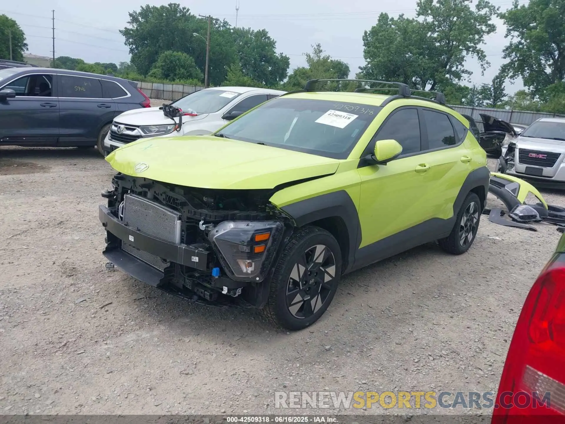2 Photograph of a damaged car KM8HB3AB2RU073435 HYUNDAI KONA 2024