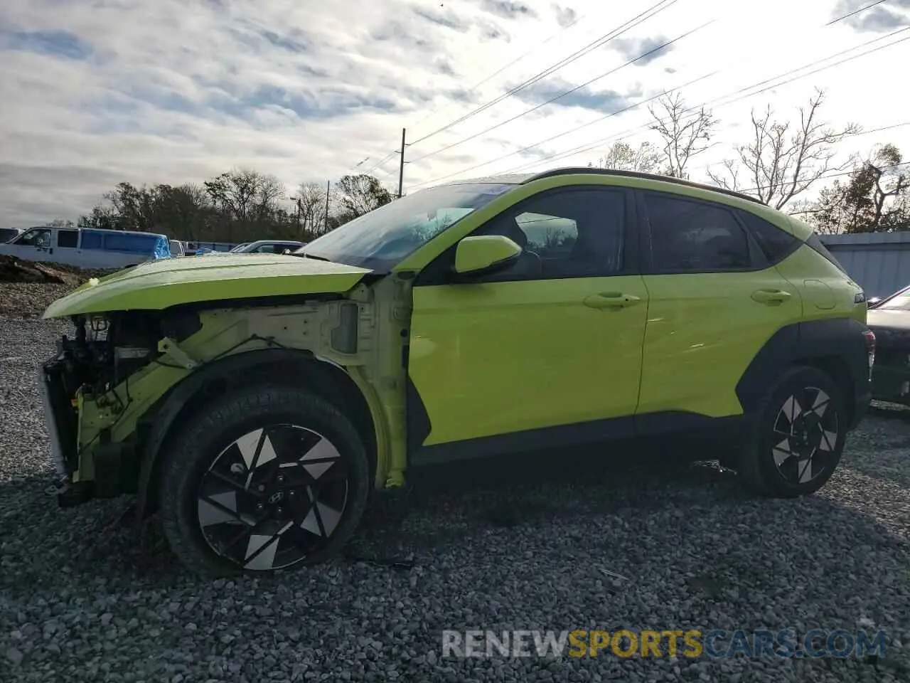 1 Photograph of a damaged car KM8HB3AB2RU100102 HYUNDAI KONA 2024
