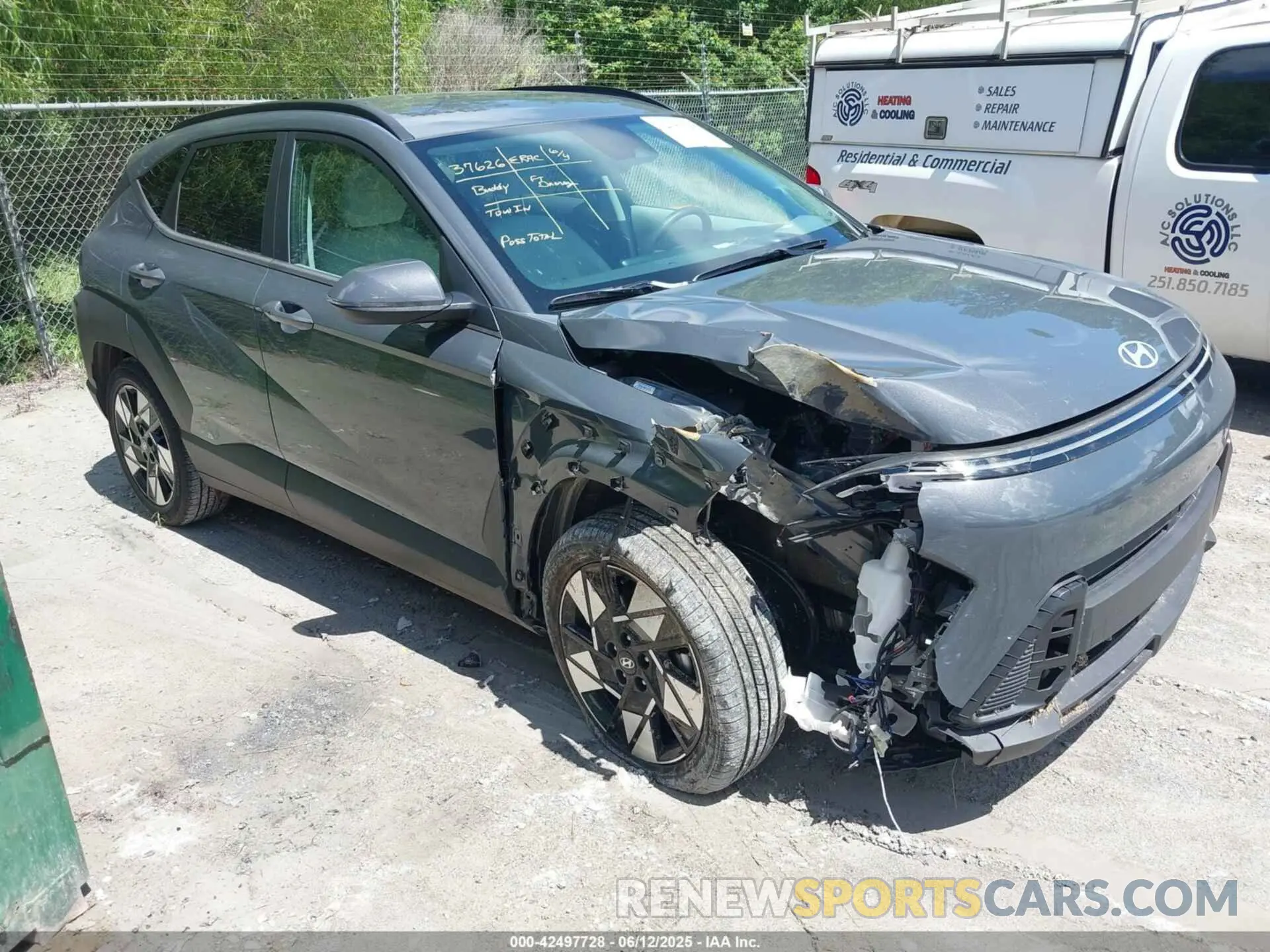 1 Photograph of a damaged car KM8HB3AB3RU146781 HYUNDAI KONA 2024