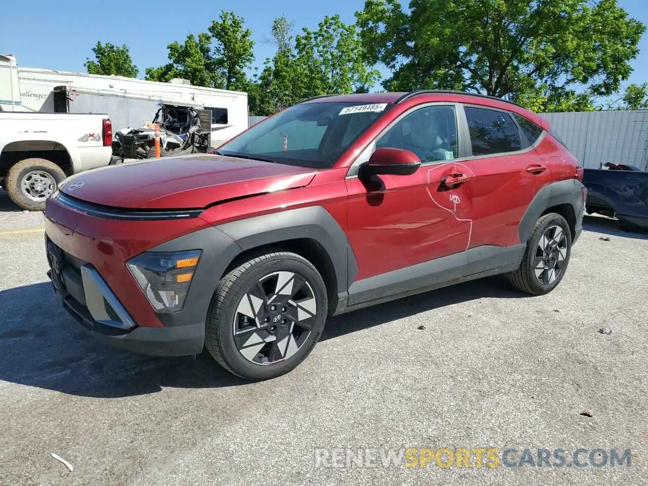 1 Photograph of a damaged car KM8HB3AB4RU109688 HYUNDAI KONA 2024
