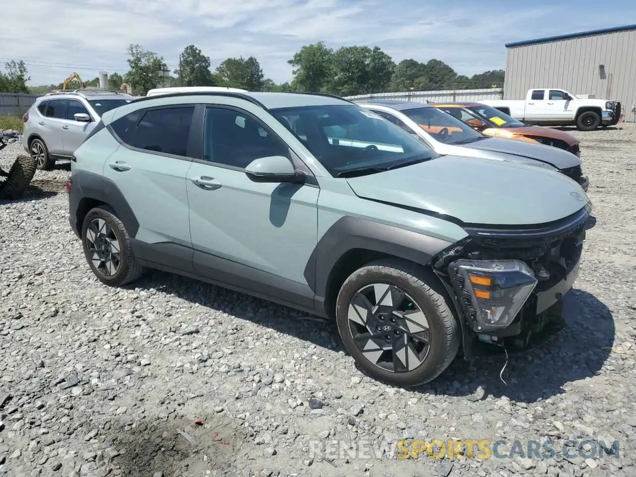 4 Photograph of a damaged car KM8HB3AB5RU087104 HYUNDAI KONA 2024