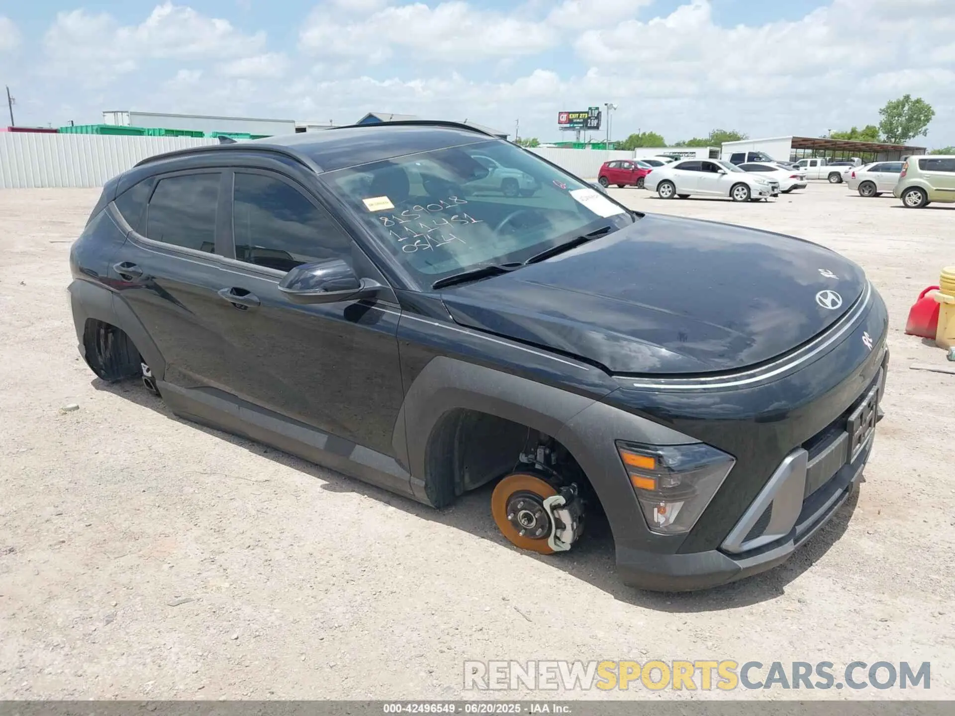 1 Photograph of a damaged car KM8HB3AB5RU111451 HYUNDAI KONA 2024